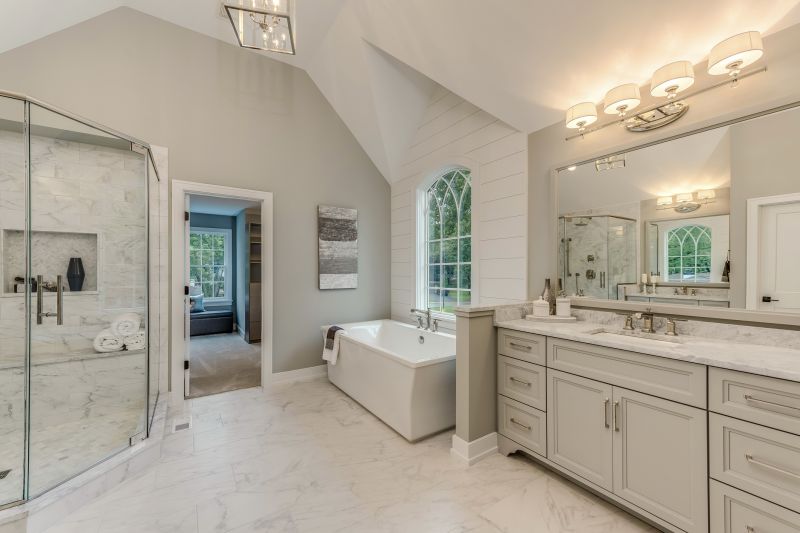 Bathroom featuring smart lighting and mirror