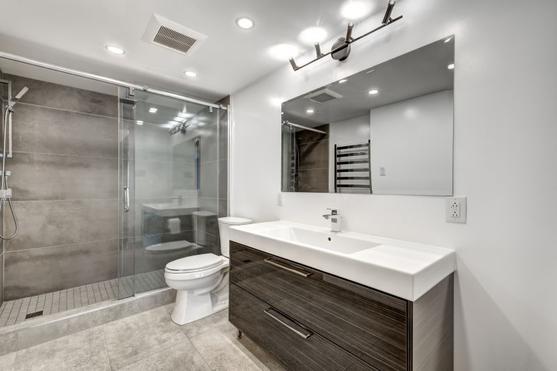 Modern bathroom with high-tech fixtures